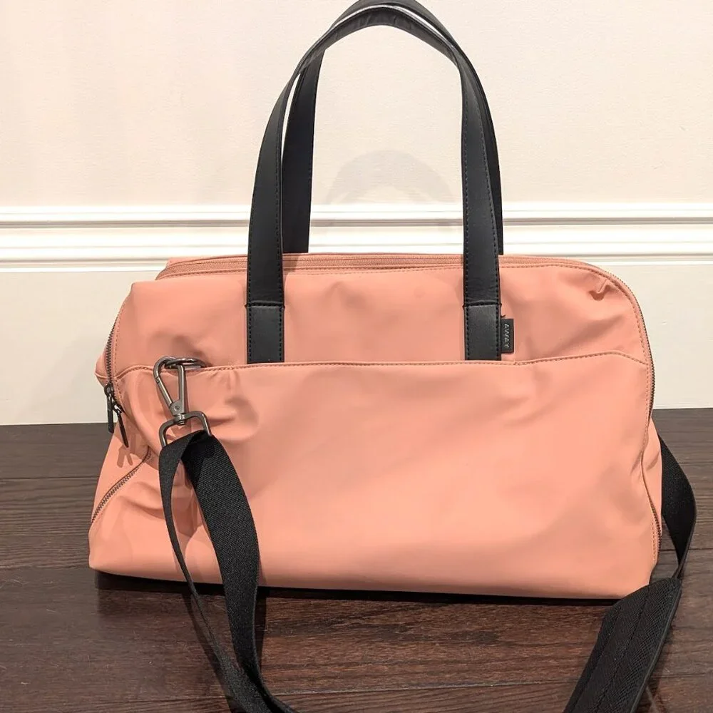 Away Luggage Combo: The Bigger Carry-On + The Overnight Bag (both in Clay Pink) - Picture 10 of 14